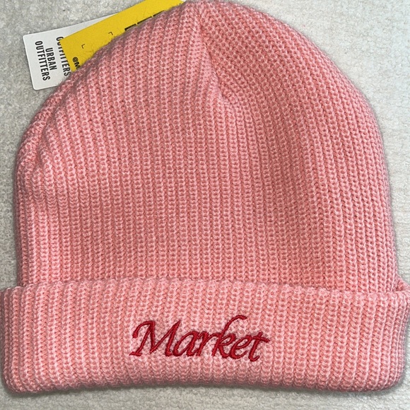 Market Urban Outfitters Pink Beanie OS NWT - Picture 6 of 6
